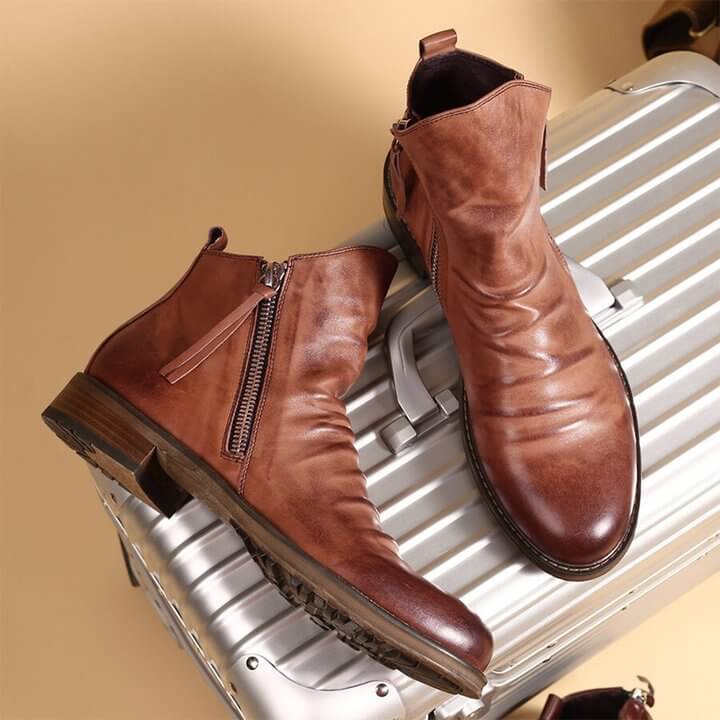 Vanduro – Lederstiefel für Herren, rutschfest und bequem – für jede Jahreszeit