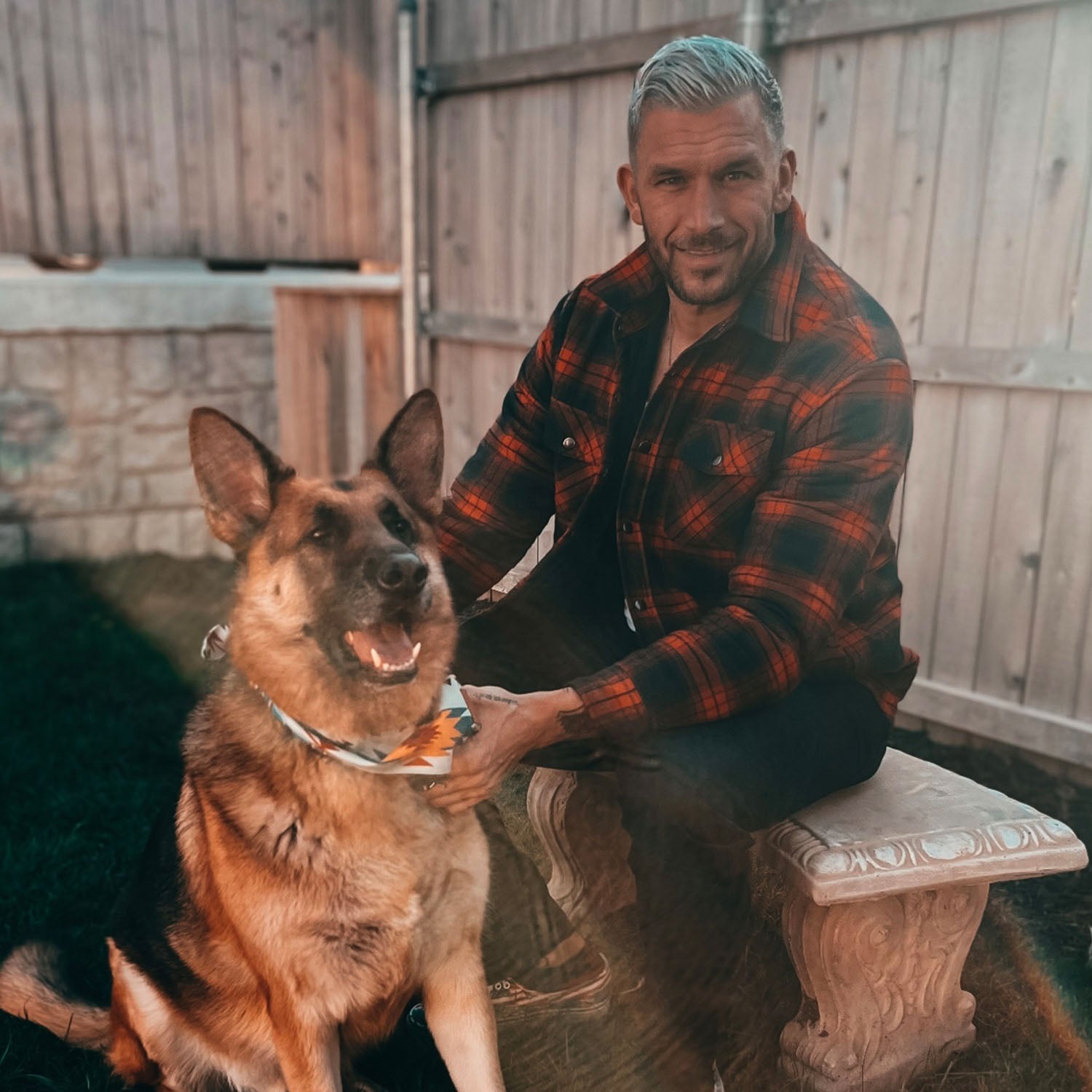 NordHem | Herre flannel-skjortejakke med quiltet foer og lommer