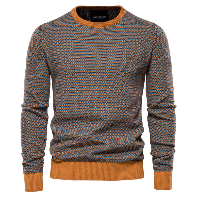Modischer Pullover mit farblich abgesetztem Saum - Killian