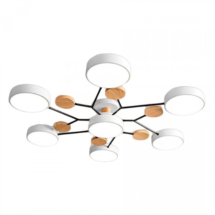 Lampada da soffitto scandinava – Design ramificato, elegante e sostenibile con tecnologia LED