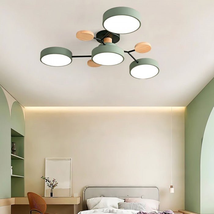 Lampada da soffitto scandinava – Design ramificato, elegante e sostenibile con tecnologia LED