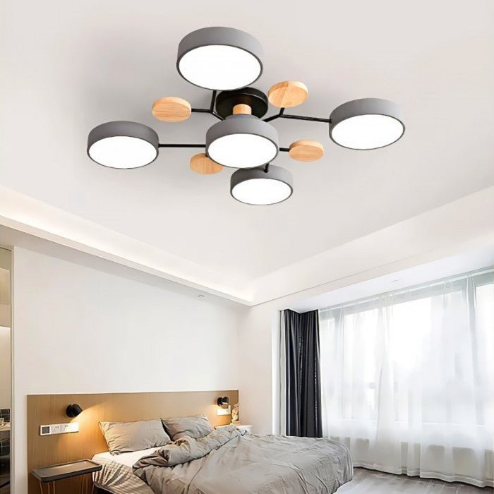 Lampada da soffitto scandinava – Design ramificato, elegante e sostenibile con tecnologia LED