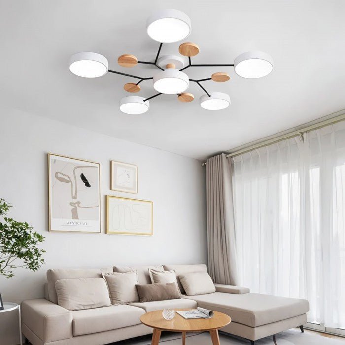 Lampada da soffitto scandinava – Design ramificato, elegante e sostenibile con tecnologia LED