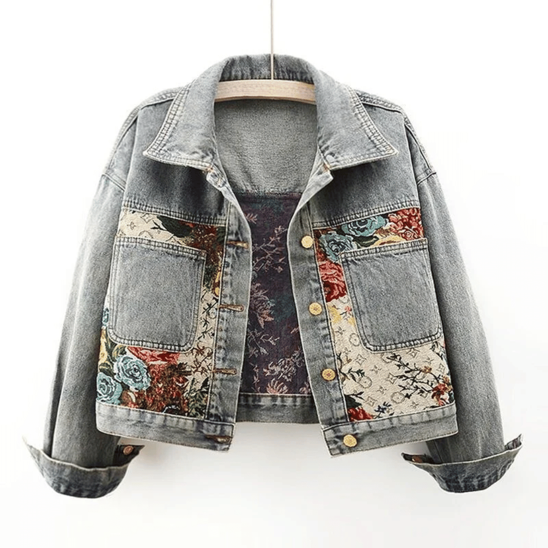 Morisot Denim-Blumenjacke
