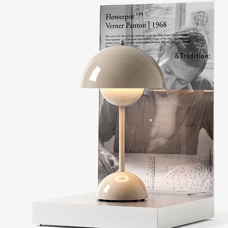 Devako Umbrilight - Tischleuchte mit Retro-Lampenschirm