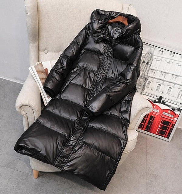 Zavando Élégance - Manteau en duvet plus long pour style et chaleur