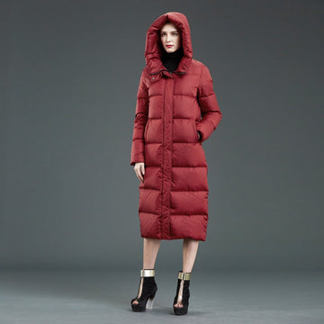 Zavando Élégance - Manteau en duvet plus long pour style et chaleur