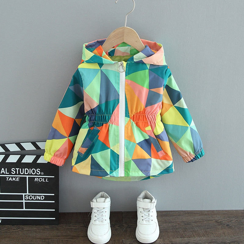 Impermeabile alla moda con farfalle per ragazze - ButterflySplash
