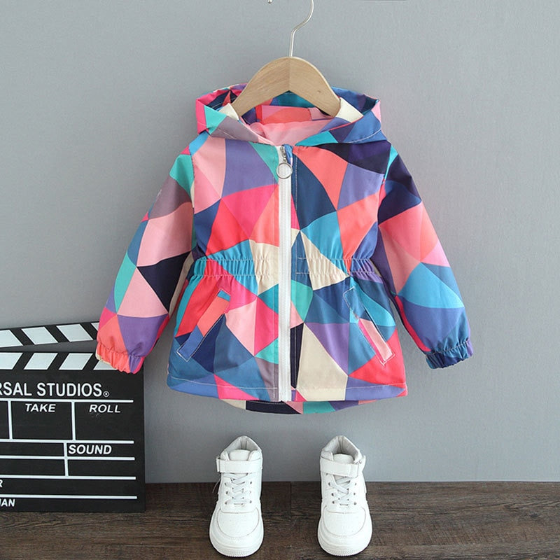 Impermeabile alla moda con farfalle per ragazze - ButterflySplash