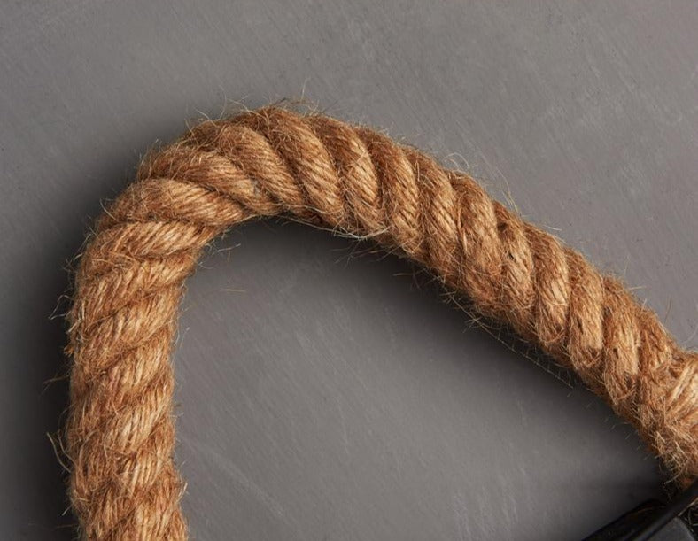 RusticRope – Vintage Seil-Wandleuchte – Industrielles Eisen Retro-Beleuchtung