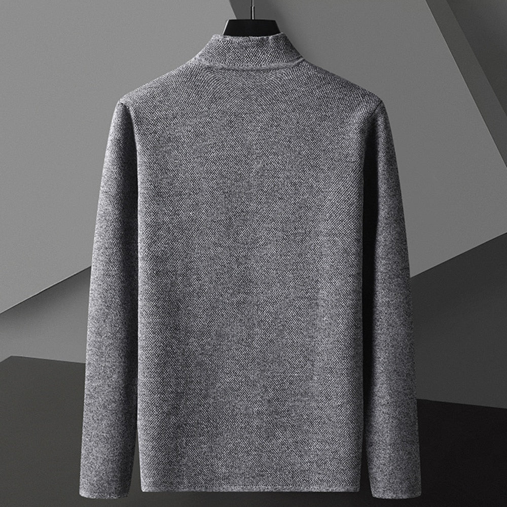 Giacca autunnale classica – Elegante cappotto con collo alla coreana per uomo