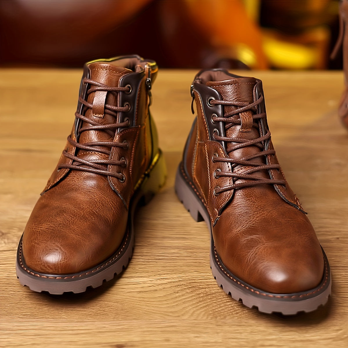 Herren Lederstiefel mit Reißverschluss - zeitloses und praktisches Design