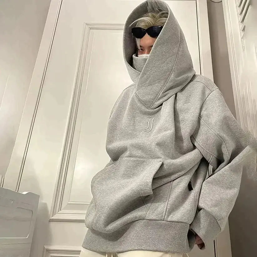 Ninja-Kapuzenpulli mit doppeltem Ausschnitt - Jessey