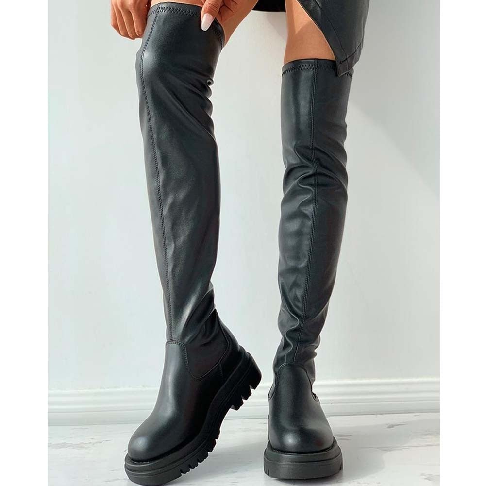 Kniehohe Stiefel aus Kunstleder - Lucilla