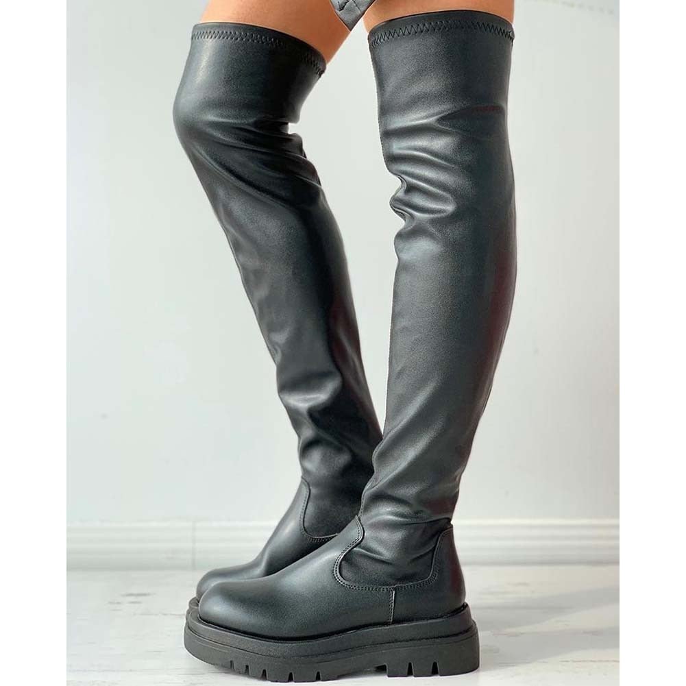 Kniehohe Stiefel aus Kunstleder - Lucilla