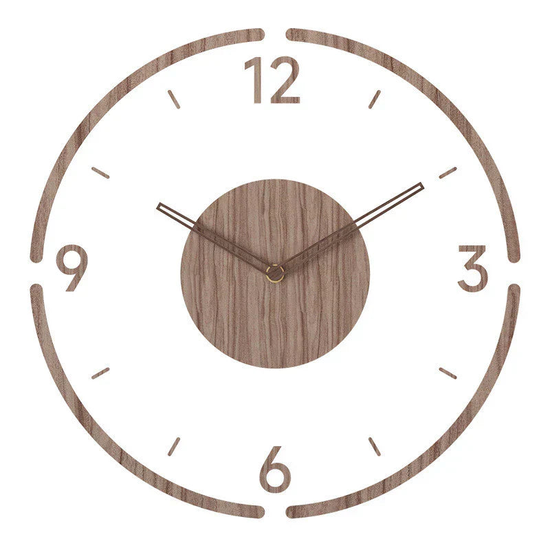Skandora – Orologio da parete scandinavo in legno, design silenzioso