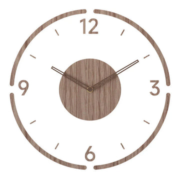 Skandora – Orologio da parete scandinavo in legno, design silenzioso