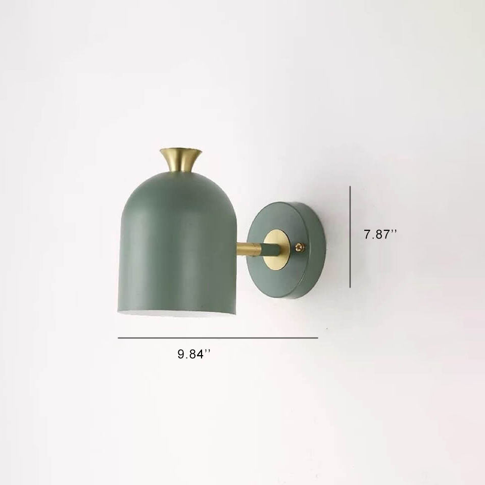 Moderne Macaron-Metall-Zylinder-Wandleuchte mit 1 Licht