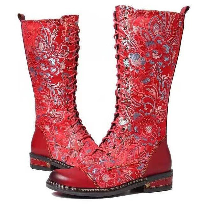 Annick | Hohe Schnürstiefel mit einzigartigem Design