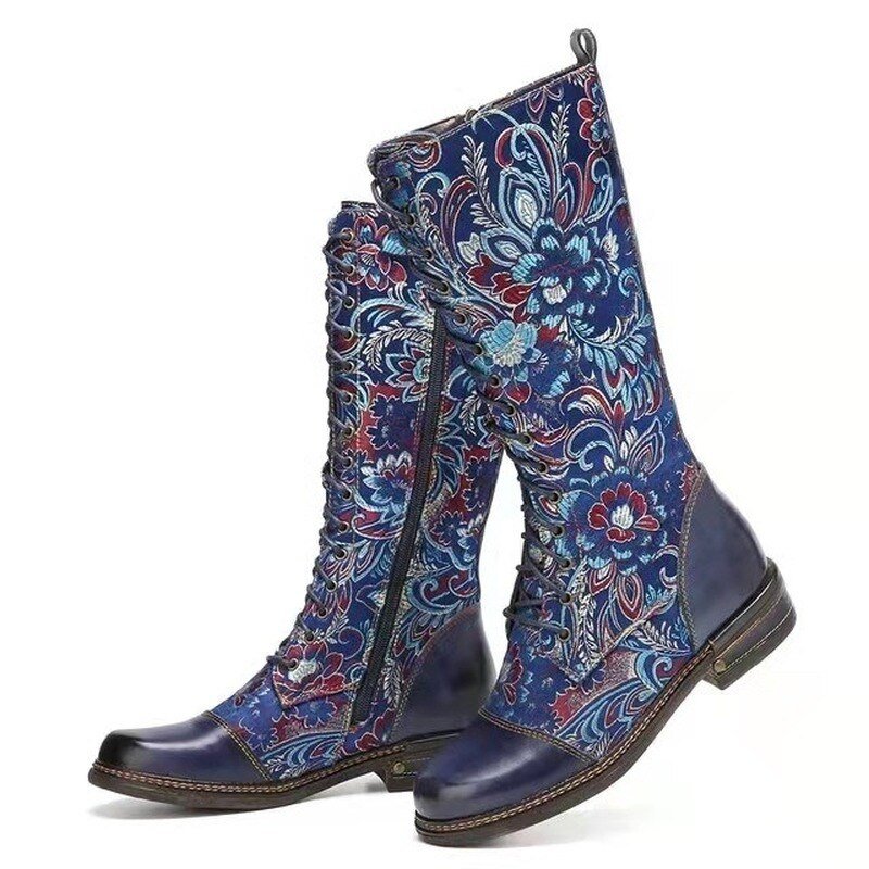 Annick | Hohe Schnürstiefel mit einzigartigem Design