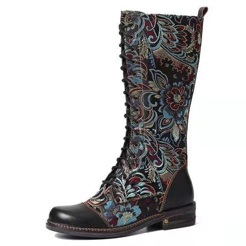Annick | Hohe Schnürstiefel mit einzigartigem Design