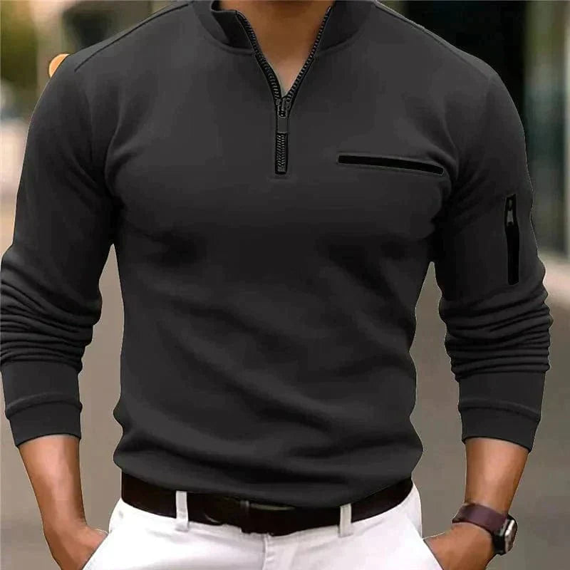 Nickie Poloshirt Uomo – Mezza Cerniera & Eleganza Stilosa