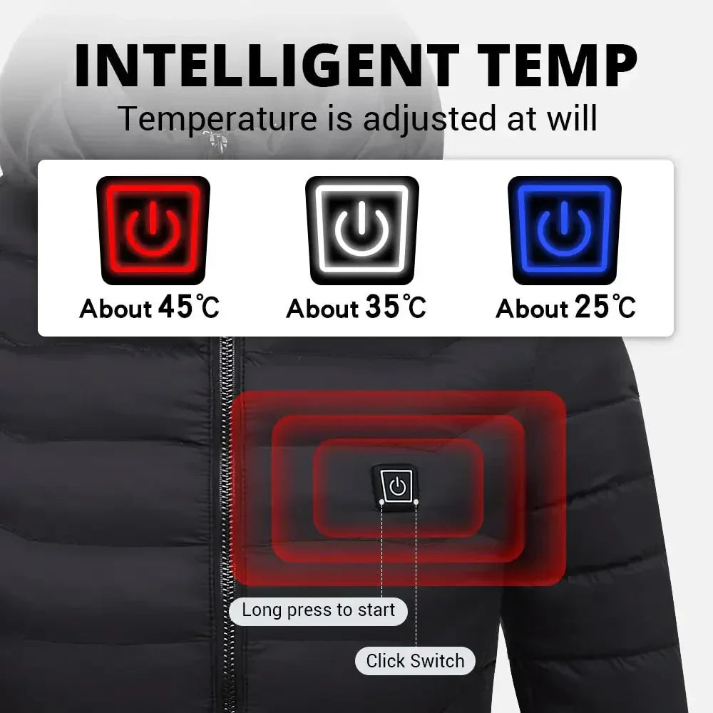 Core giacca invernale riscaldata per donna e uomo - calore al freddo