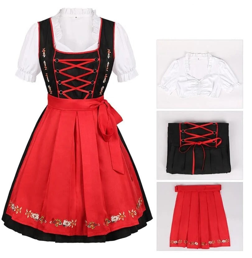 Devako Cornelia - Damen Oktoberfestkostüm mit Stickerei