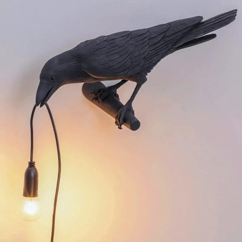 Devako Creative Crow – LED-Wandleuchte mit künstlerischem Design