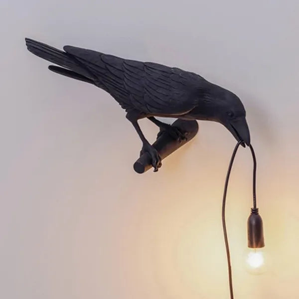 Devako Creative Crow – LED-Wandleuchte mit künstlerischem Design