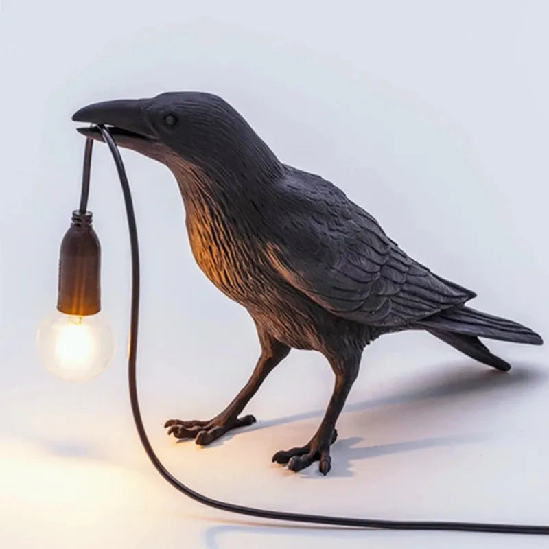 Devako Creative Crow – LED-Wandleuchte mit künstlerischem Design