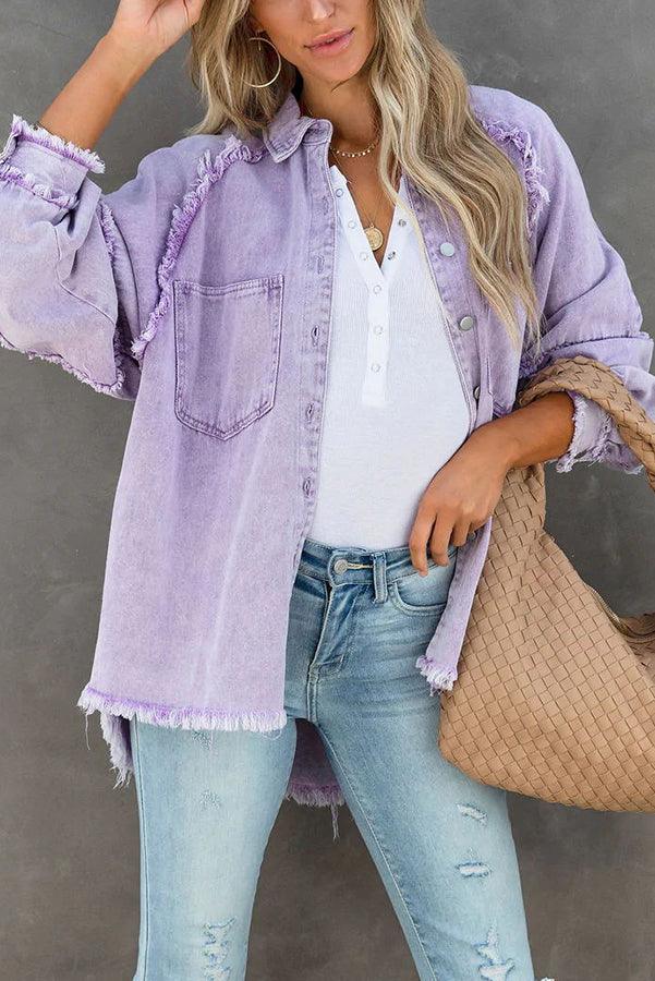 Devako Muse všestranná farebná denimová bunda | Felicity bunda