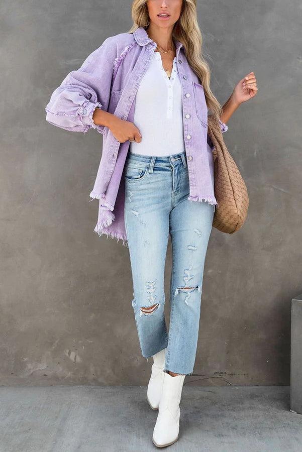 Devako Muse všestranná farebná denimová bunda | Felicity bunda