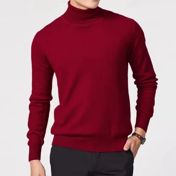 Maglione a collo alto in cashmere da uomo – Morbido maglione per l'inverno