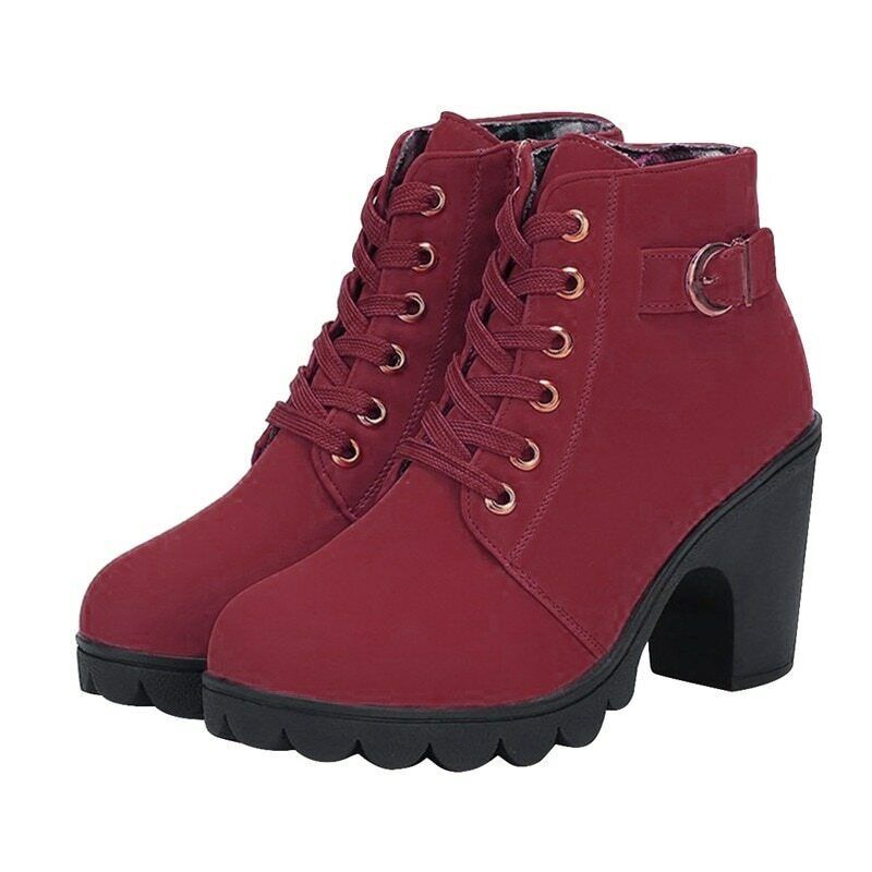 Avery Winterstiefel | Veteranenstiefel mit Absatz in 4 Farben für den Winter