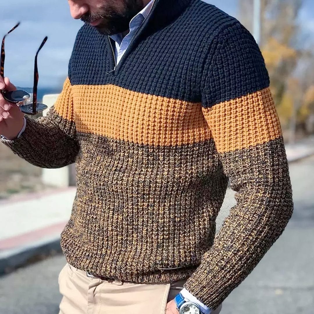 Devako Halo Pullover Invernale per Uomo - Misto Lana - Maglione Invernale Caldo e Alla Moda